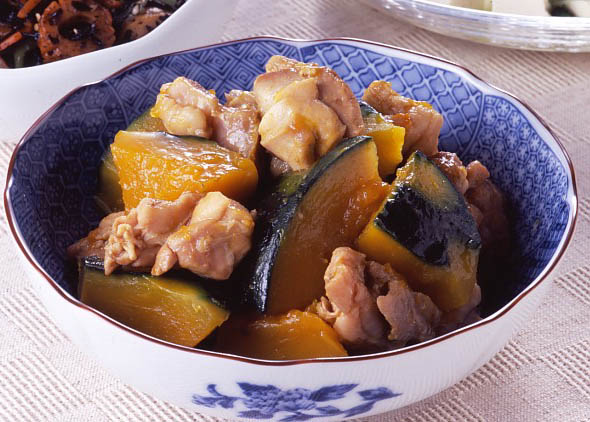 鶏とかぼちゃの煮物
