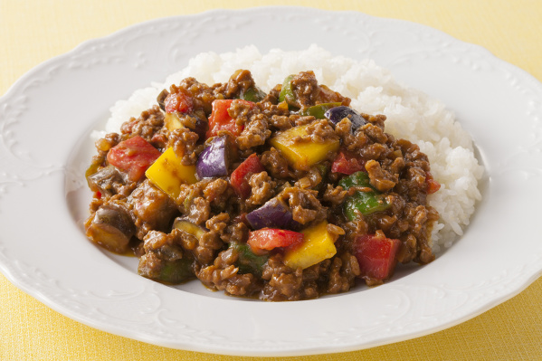 彩り夏野菜のベジキーマカレー