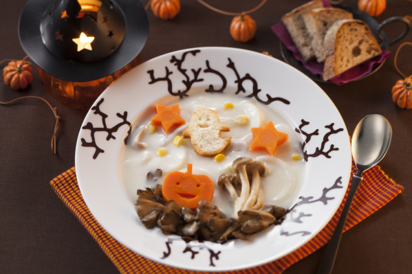 ハロウィーンおばけのかぶシチュー