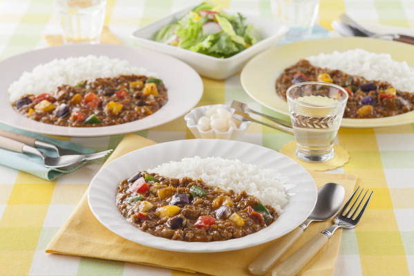 彩り野菜のキーマカレー