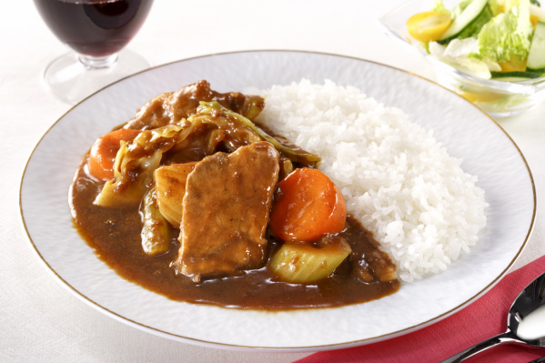 ステーキ肉とごろっと野菜のカレー