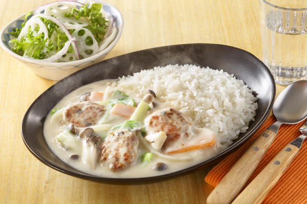 鶏つくねと白菜のかけシチュー