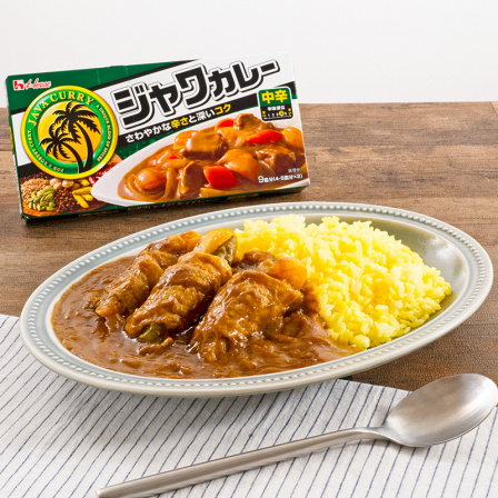 カラフル野菜の肉巻きカレー