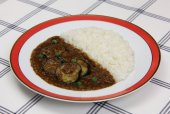 写真:なすとひき肉の和風カレー