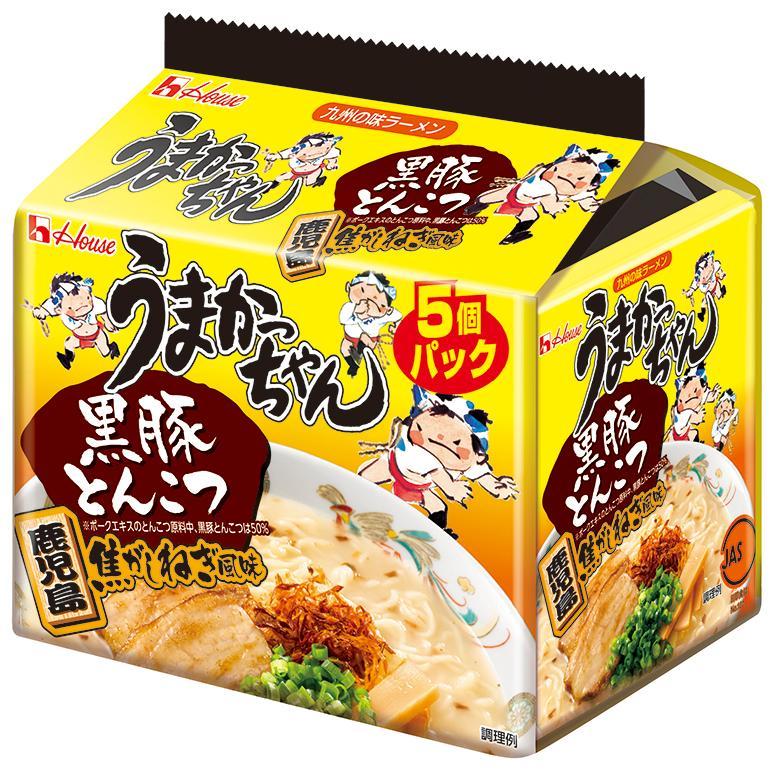 うまかっちゃん <黒豚とんこつ 鹿児島焦がしねぎ風味> 5個 うまかっちゃん <黒豚とんこつ 鹿児島焦がしねぎ風味> 5個