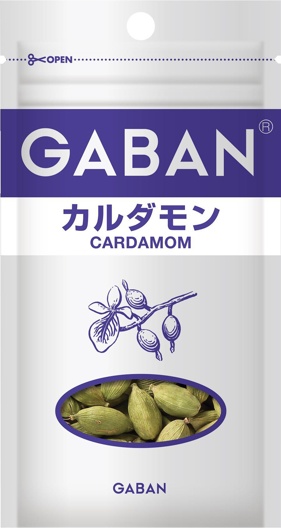 GABAN 4g カルダモン ホール 袋 | 商品カタログトップ | ハウス食品
