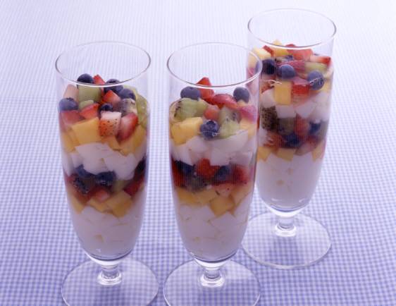 杏仁豆腐とフルーツのデザート レシピ ハウス食品