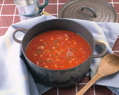 カウボーイ風豆のスープ