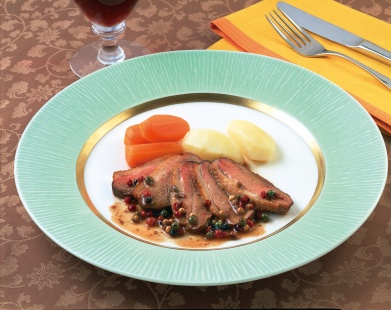 鴨のロースト カラフルペパーソース レシピ ハウス食品