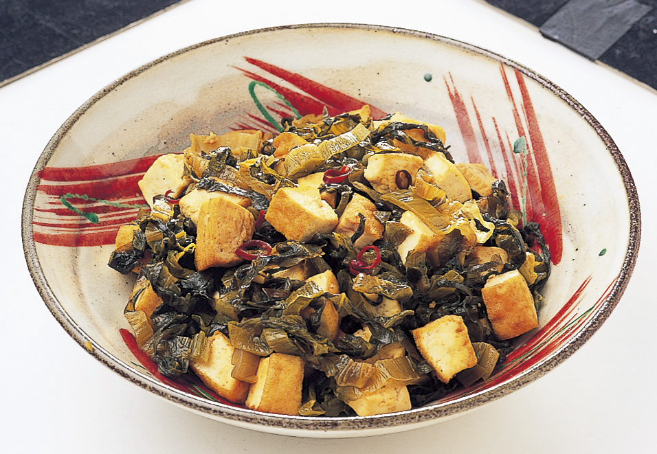 高菜と厚揚げの炒め物 レシピ ハウス食品