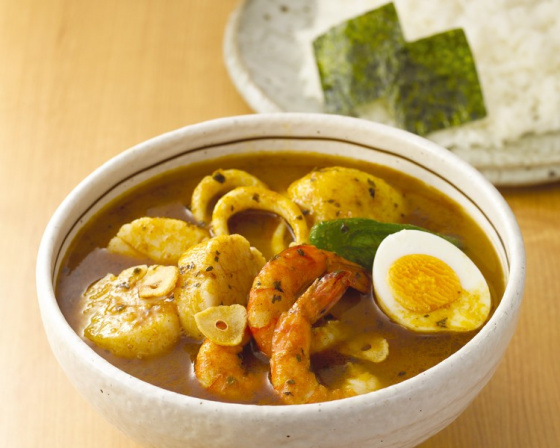 ローストレッドクリのココナッツカレースープのレシピ