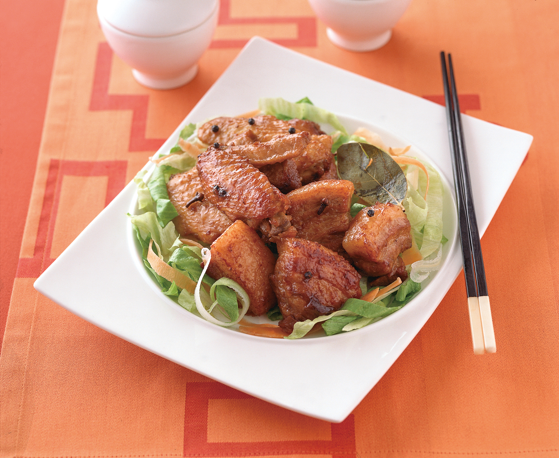 豚 鶏肉の酢醤油煮 豚 鶏肉の酢醤油煮