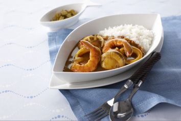 シーフードてんこ盛り海賊カレー