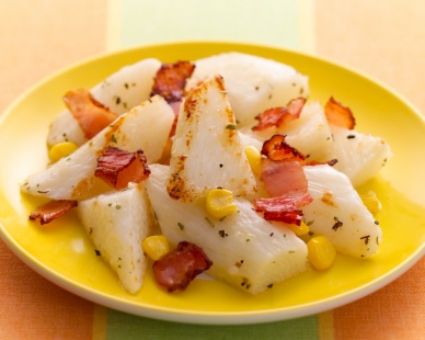 長芋とベーコンのホットサラダ レシピ ハウス食品
