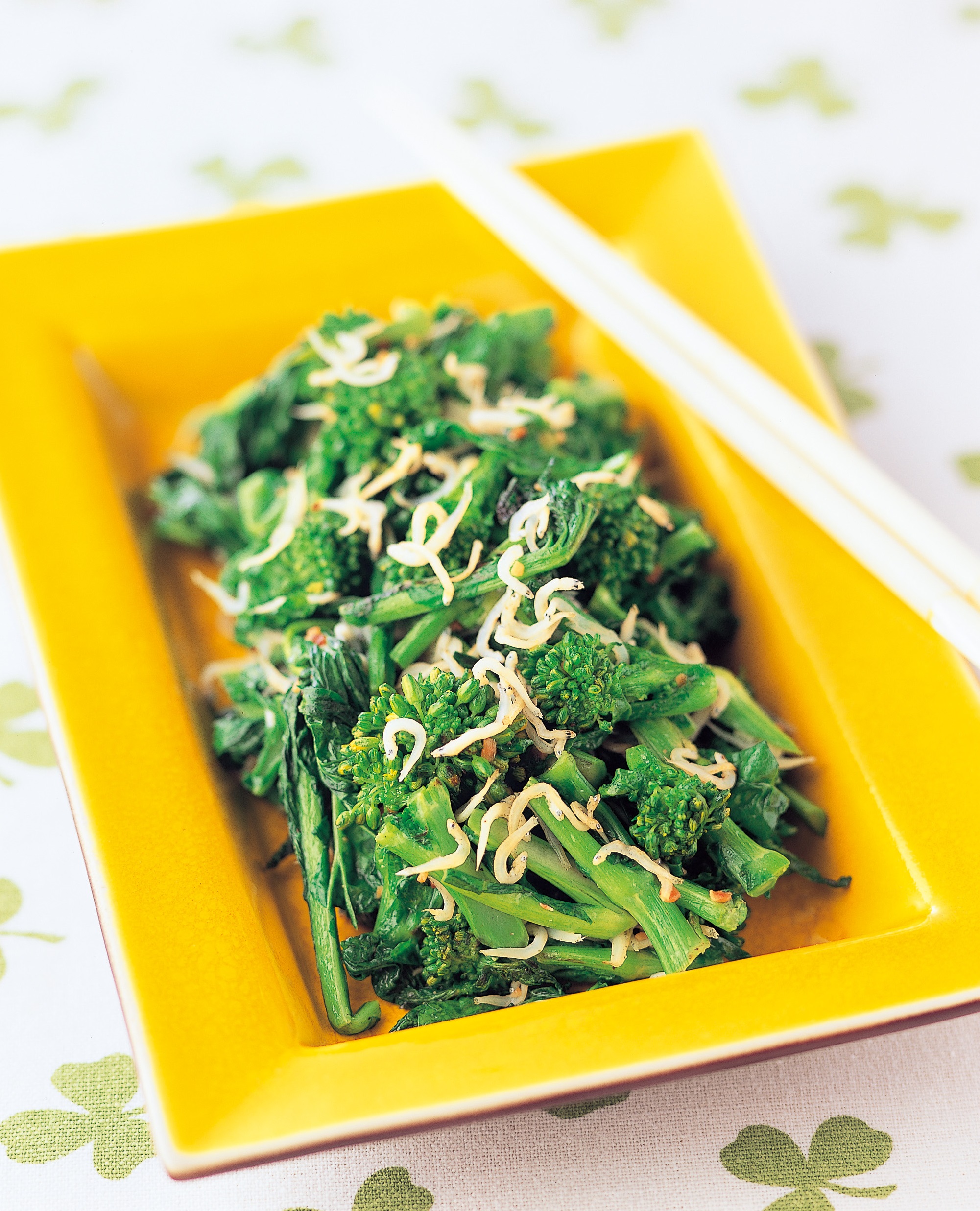 菜の花としらすのガーリック炒め レシピ ハウス食品