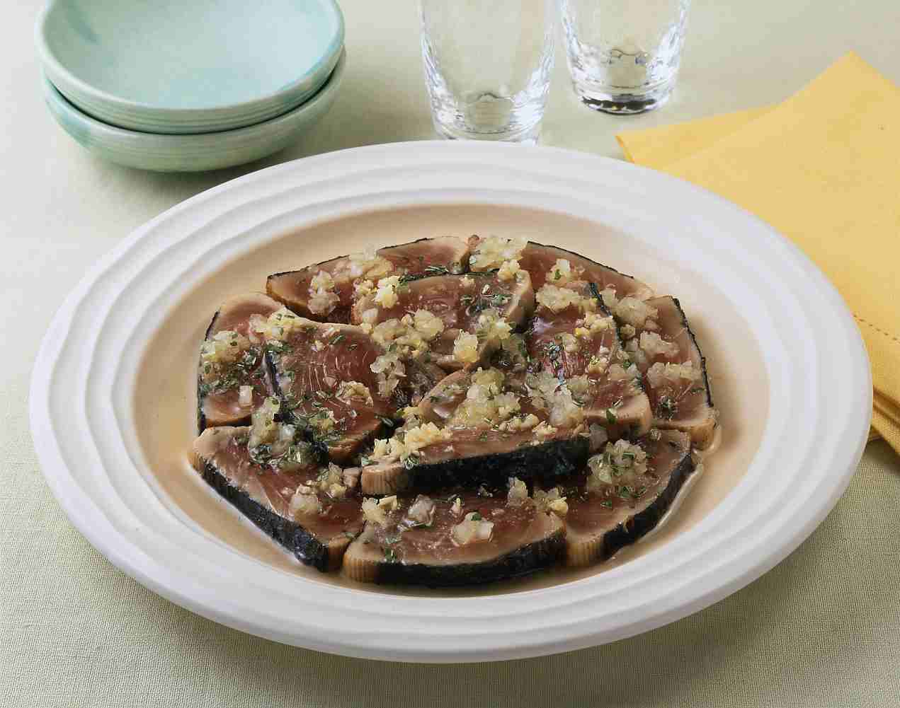 かつおのたたき バジル仕立て レシピ ハウス食品 かつおのたたき バジル仕立て レシピ ハウス食品