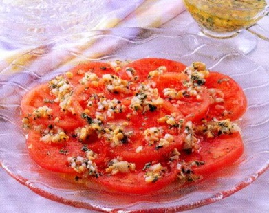 トマトのサラダ バジルドレッシング レシピ ハウス食品