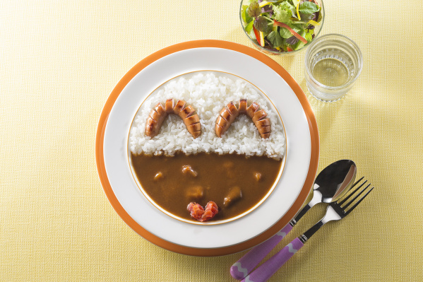 ウインナーにっこりカレー