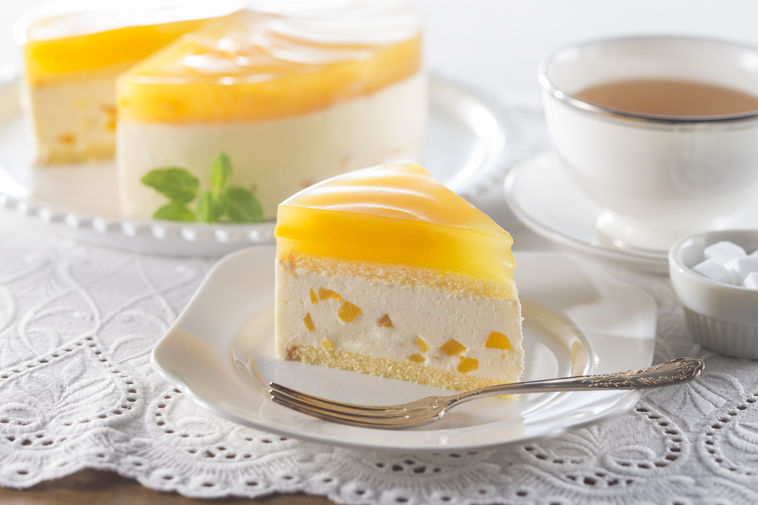 ピーチチーズケーキ レシピ ハウス食品