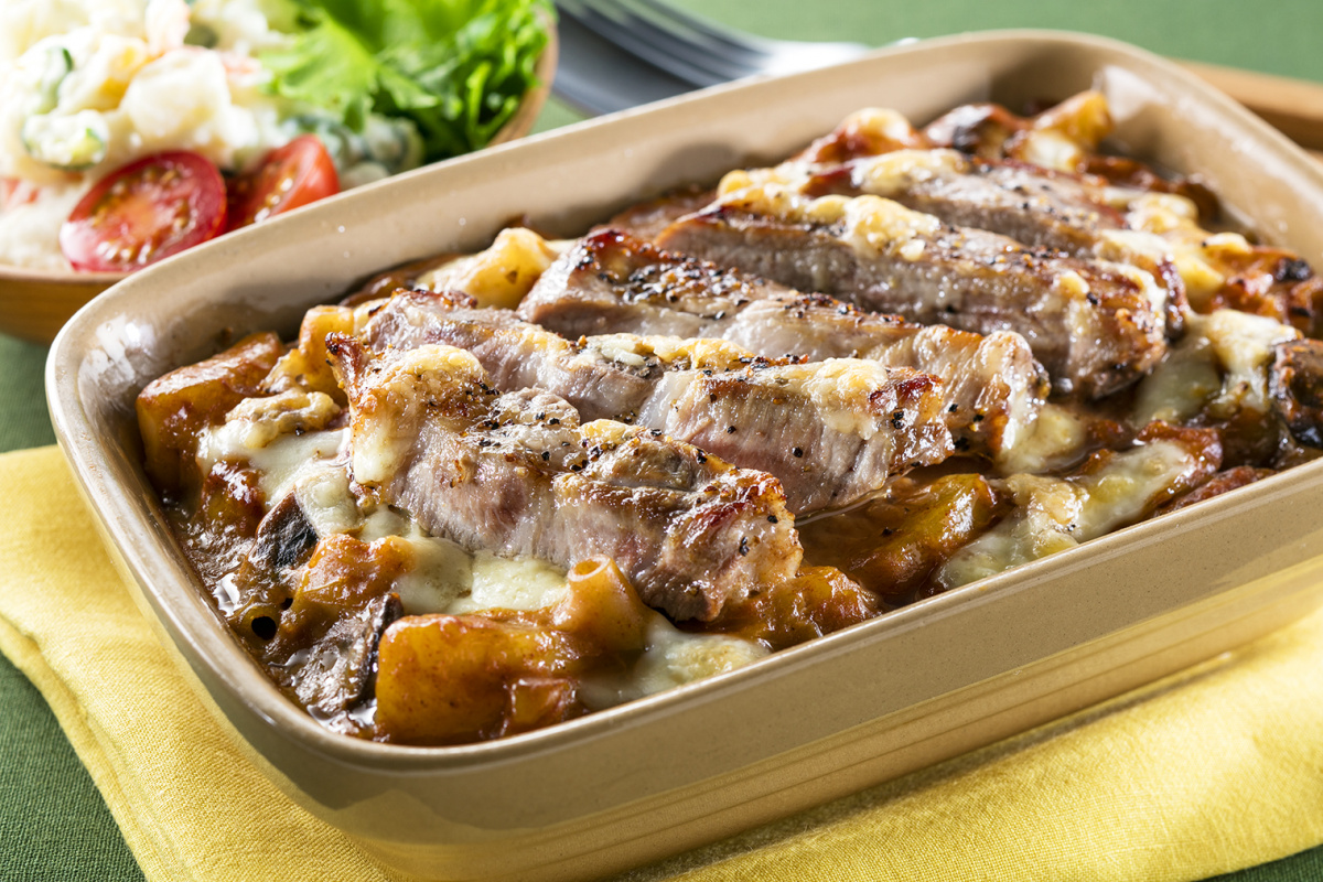 パルメザンチーズで焼いたポークチョップのレシピ