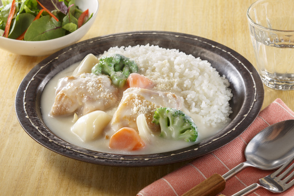 鶏ももガッツリのかけシチュー