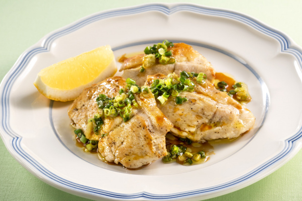 鶏むね肉のレモンわさびソース