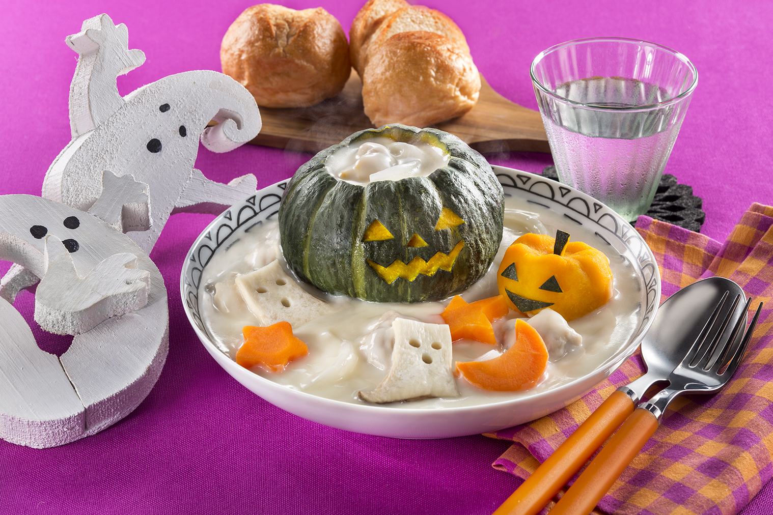 ミニかぼちゃのハロウィーンシチュー レシピ ハウス食品
