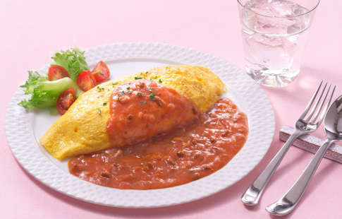 完熟トマトのミートソースのオムライス レシピ ハウス食品