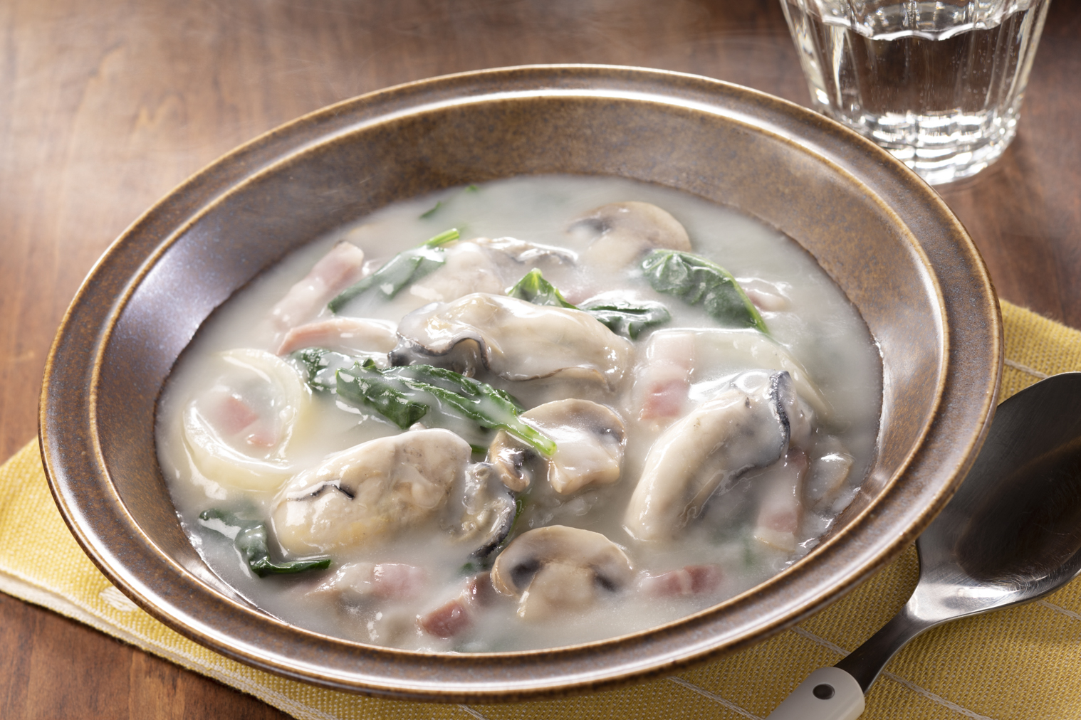 かきとほうれん草のしょうがシチュー レシピ ハウス食品