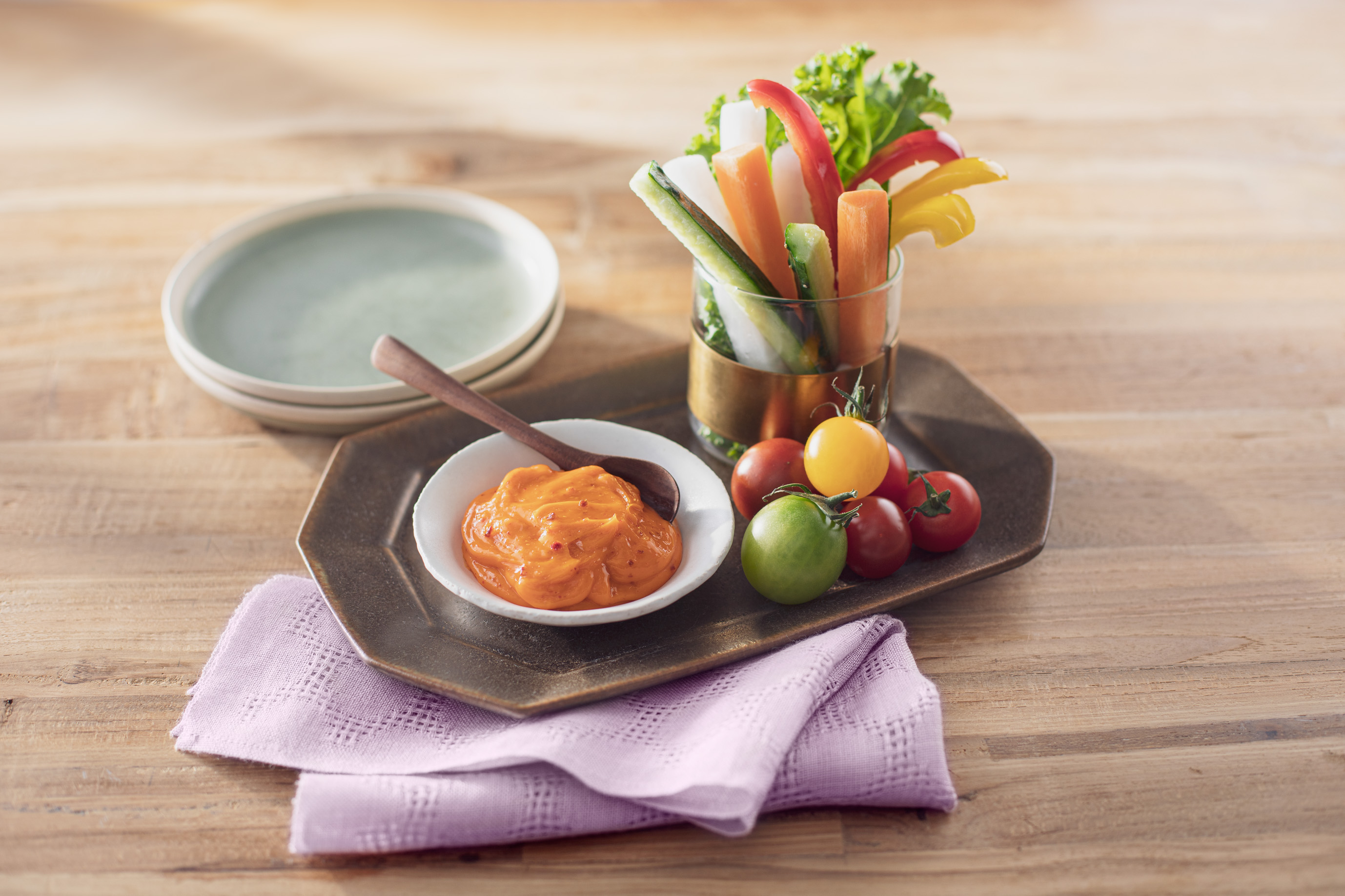 ハリッサディップソースのスティックサラダ レシピ ハウス食品 ハリッサディップソースのスティックサラダ レシピ ハウス食品