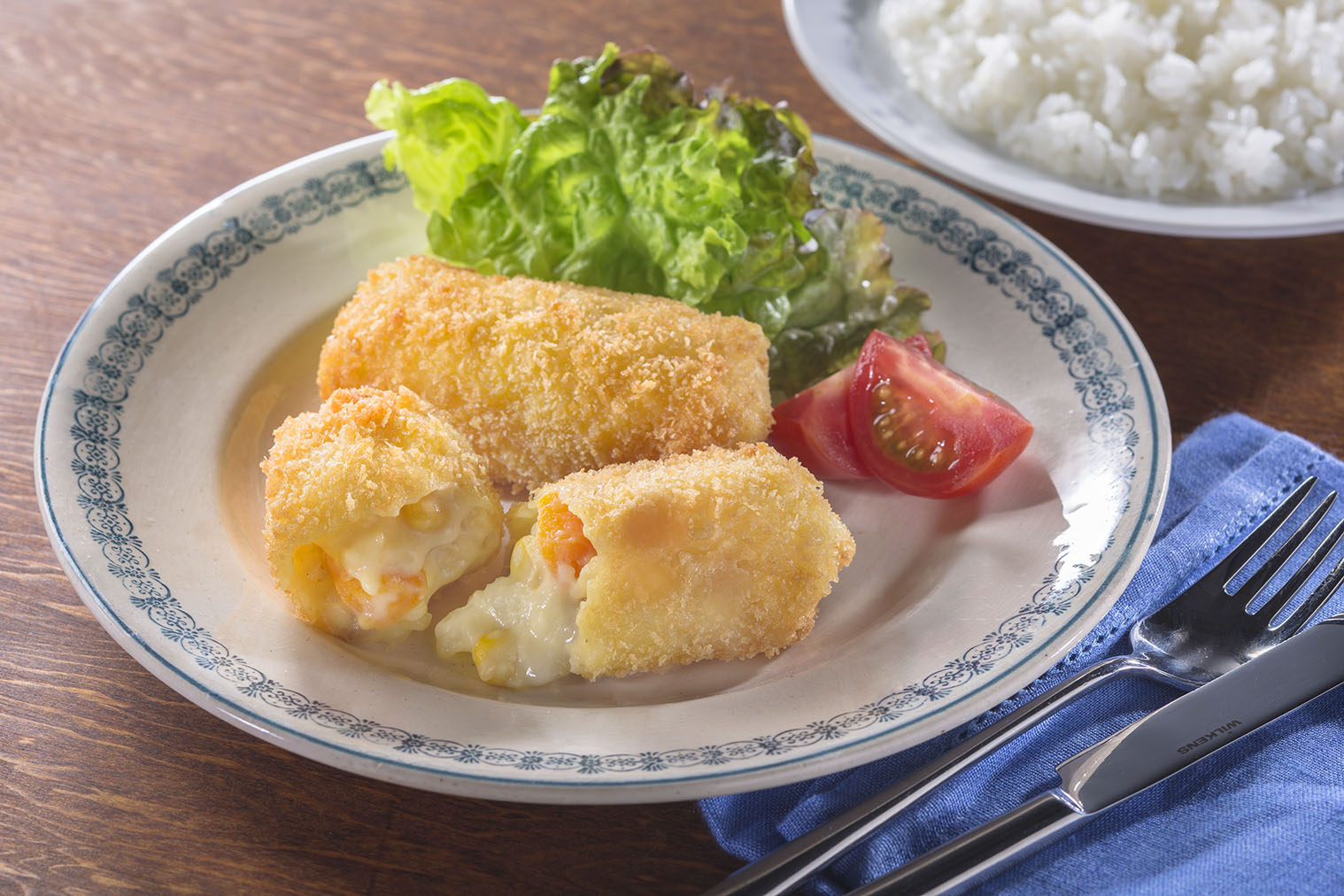 シチューをリメイク 春巻きの皮で作るクリームコロッケ レシピ ハウス食品