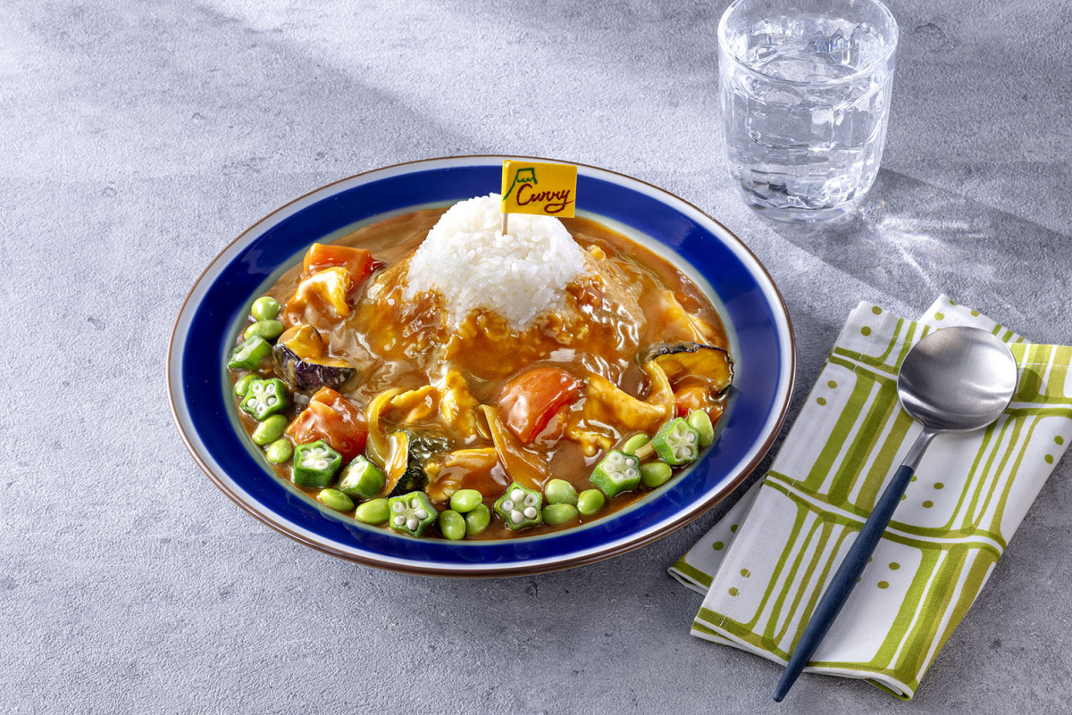 夏野菜の富士山カレー | レシピ | ハウス食品