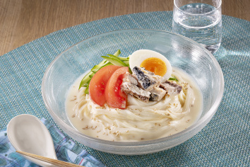 さばと豆乳のクリーミーそうめん