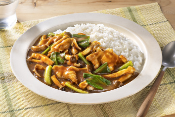 小松菜と油揚げの時短カレー