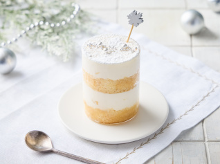 桃と紅茶のティラミス風フルーチェ