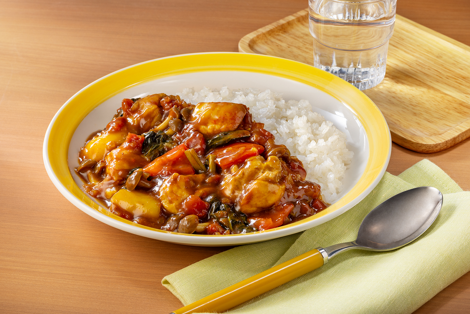無水 カレー レンジ