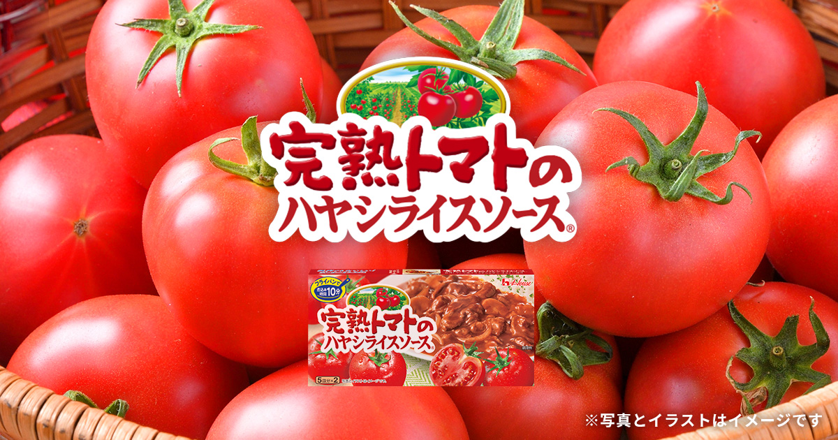 完熟トマトのハヤシライスソース ※写真とイラストはイメージです