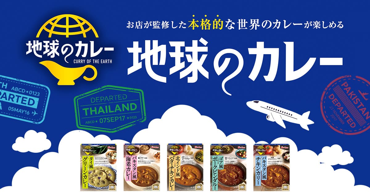 地球のカレー CURRY OF THE EARTH お店が監修した本格的な世界のカレーが楽しめる 地球のカレー