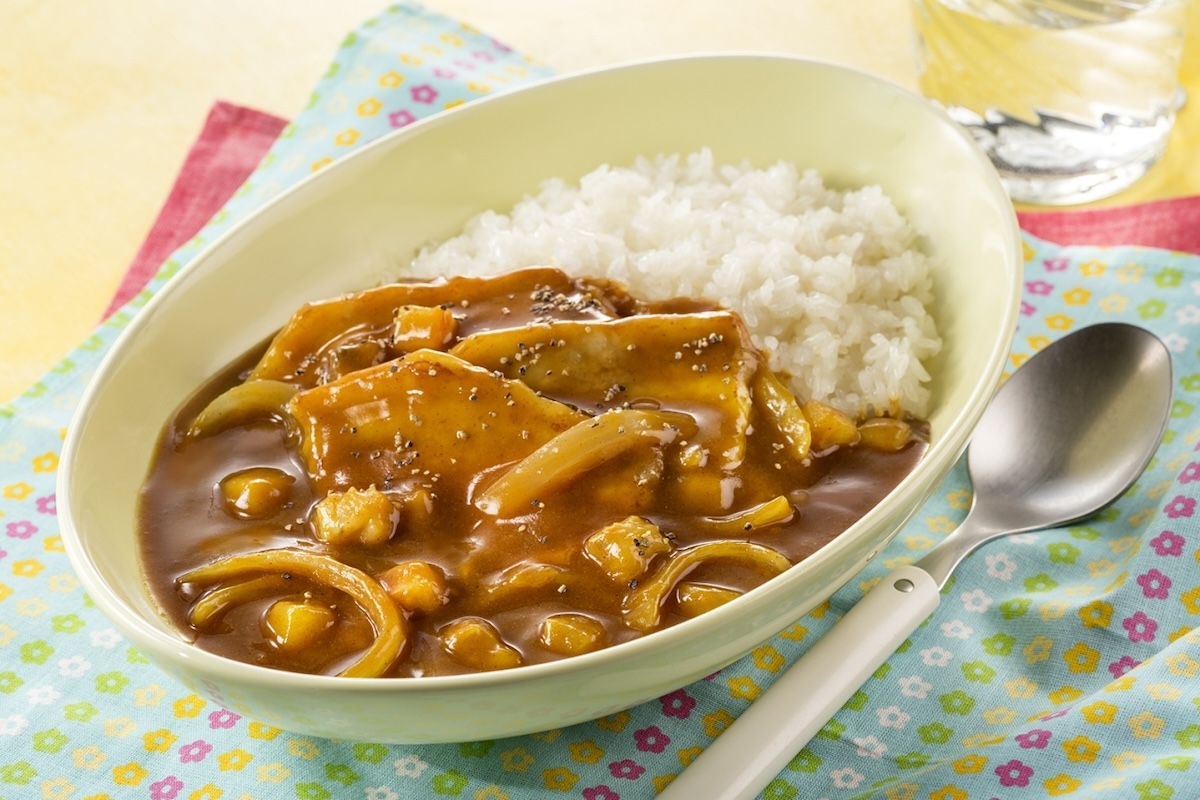 「フルーツしょうが焼きカレー」の画像
