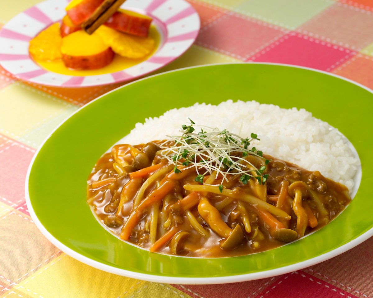 しゃきしゃき野菜ときのこのカレー