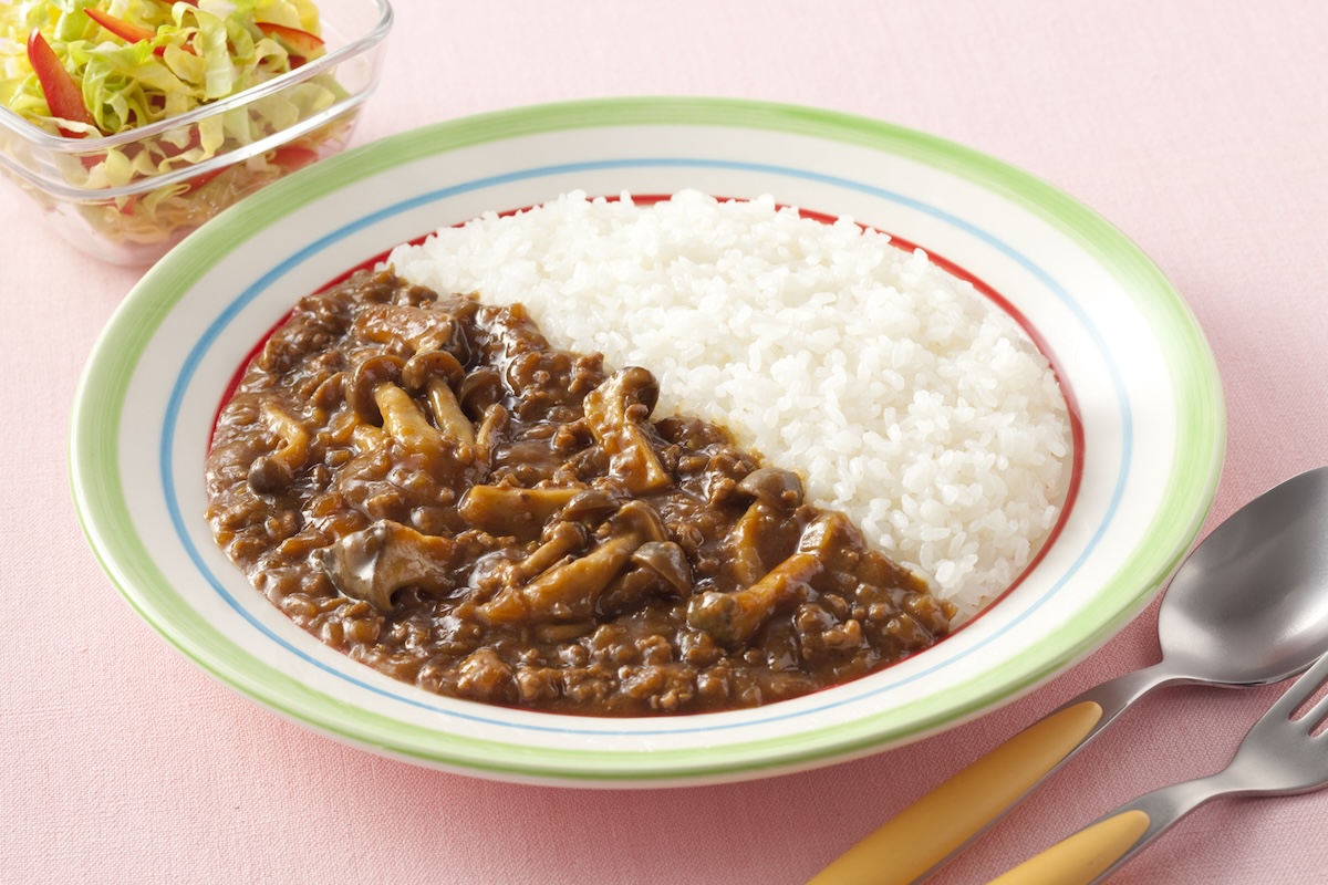 きのこのキーマカレー