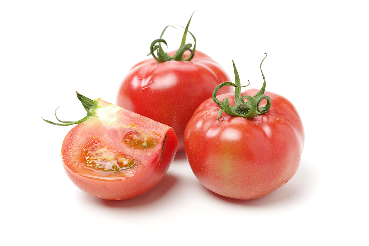 酸性の食材（トマト）の写真