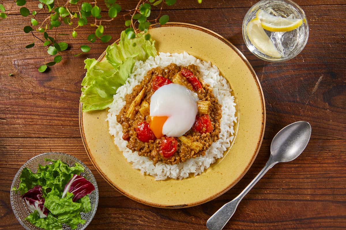 包丁不要・レンジで簡単！キーマカレー