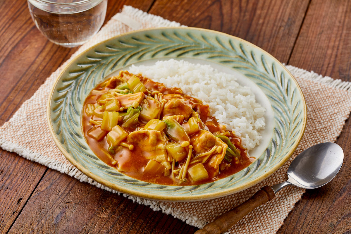 白菜を使ったカレーの写真