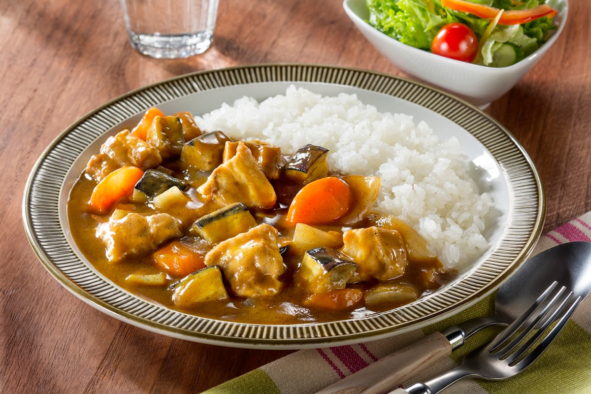 なすと豚のスタミナカレー