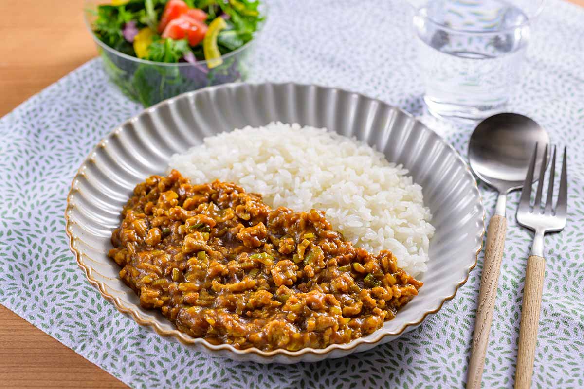 スパイス香る長ねぎのだしキーマカレー
