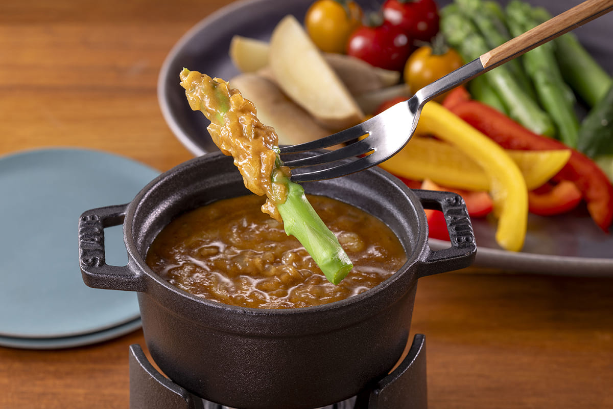チーズカレーフォンデュ