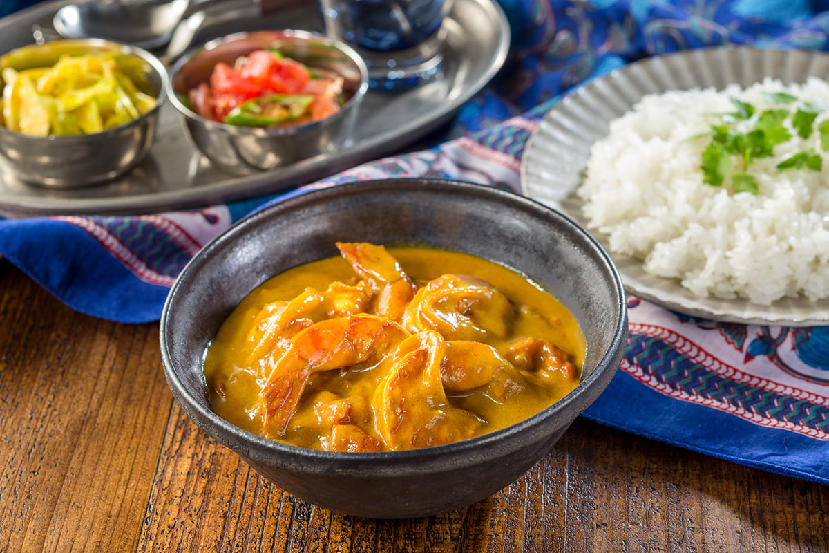 GABANカレーパウダーで作るえびカレー