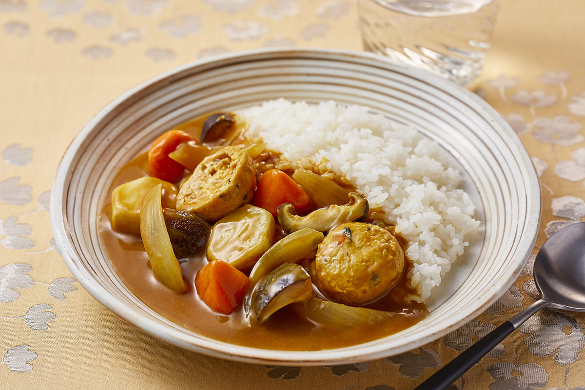 がんもどきの和風カレー