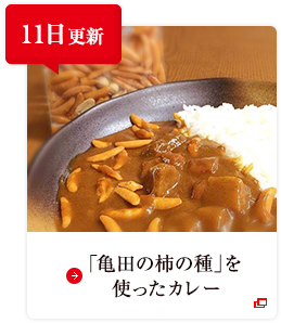 11日更新 「亀田の柿の種」を使ったカレー